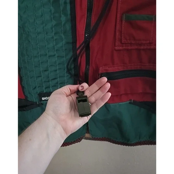 Men's Green Front Zip Outdoor Tactical Hunting Fishing Shooter Vest Size Md